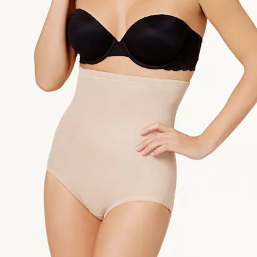 Miraclesuit Shape Away High Waist Shaping Brief Panties Beige Slimming Large